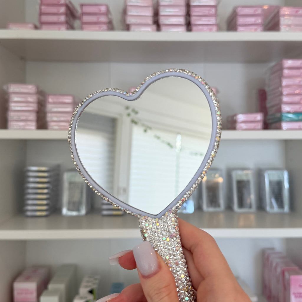 Handheld Bedazzled Client Mirror