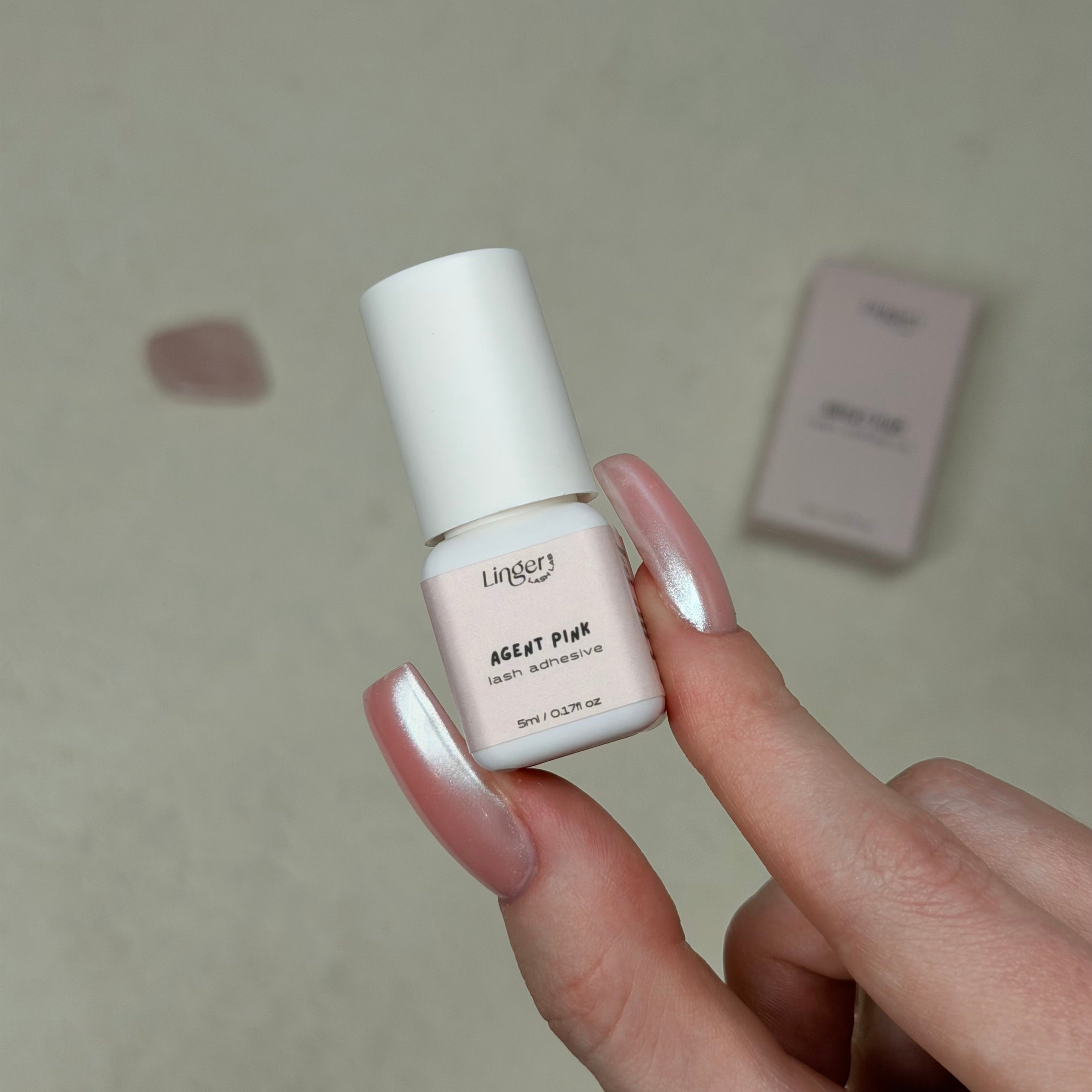 Agent Pink Clear Adhesive
