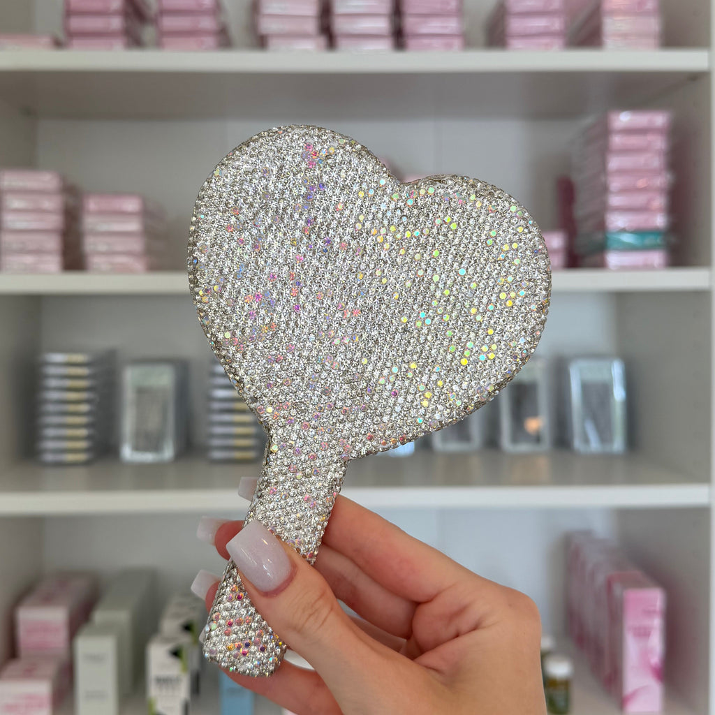 Handheld Bedazzled Client Mirror