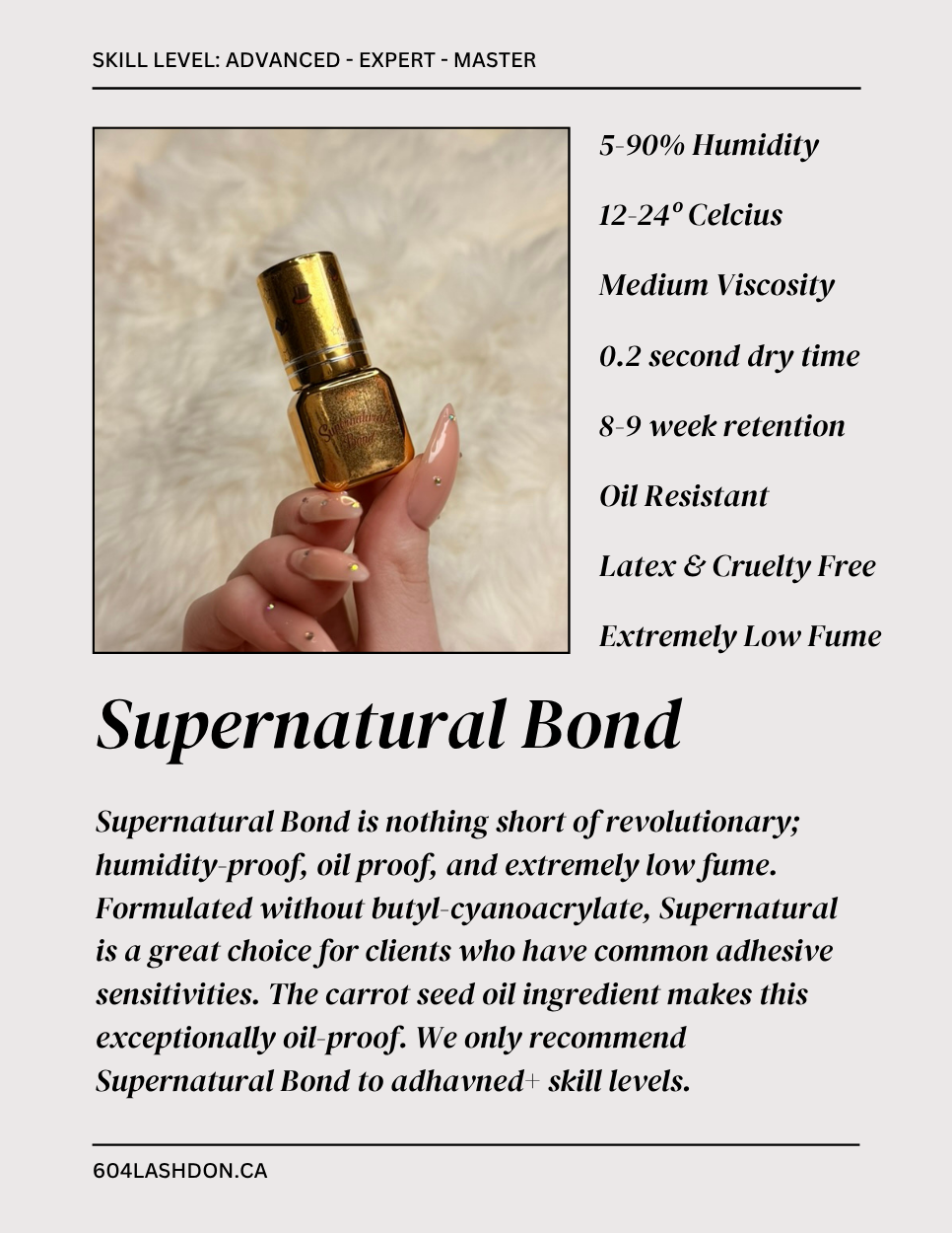 Supernatural Bond Ultra Low Fume Pro Adhesive
